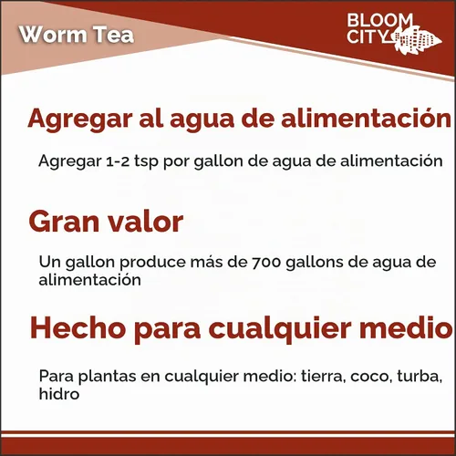 Vista 5 de Bloom City concentrado de té de lombrices orgánico y compost y potenciador Bokashi, 1/2 pinta (8 oz)