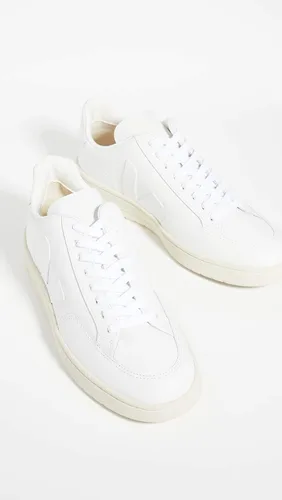 Vista 3 de Veja Tenis de cuero V-12 para hombre, Blanco