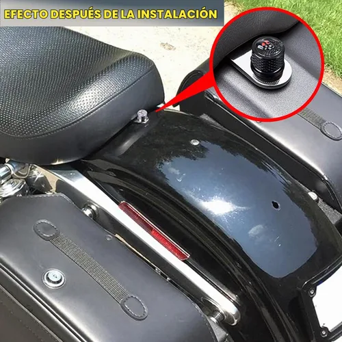 Vista 4 de Tornillo de perno de asiento de guardabarros trasero 1/4"-20 Rosca