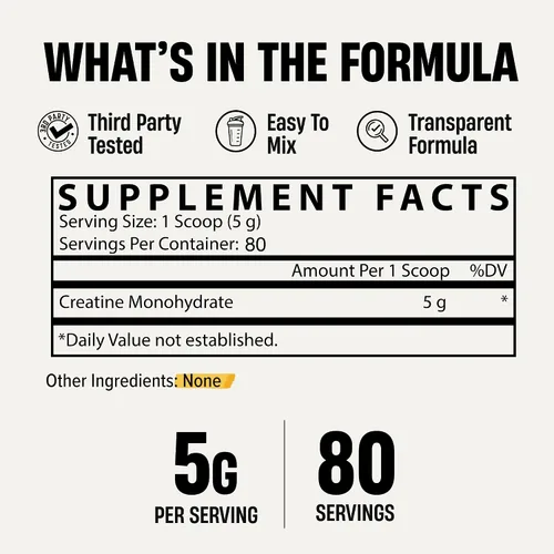 Vista 4 de Nutrex Research Ultra Pure Creatine Monohydrate Powder Unflavored 5G Micronized Creatine Powder for Muscle Gain, Strength, Endurance and Recovery