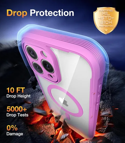 Vista 856 de DIACLARA - Funda transparente compatible con iPhone XR 6.1 pulgadas 2018