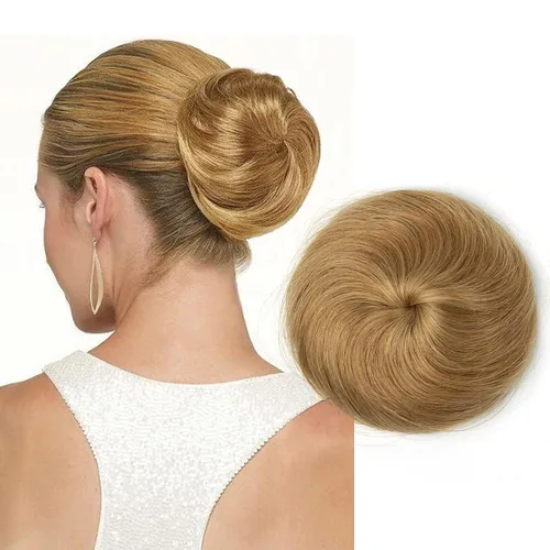 Vista 22 de Moño de Cabello Humano 100%, Moño Desordenado Pieza de Cabello Extensiones de Cabello Humano Real Moño de Cabello Rizado Natural Piezas de Cabello