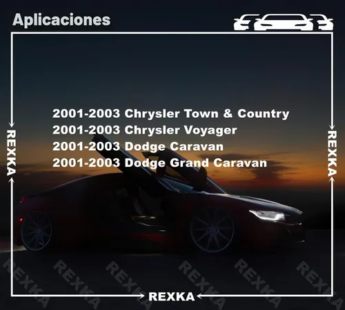 Vista 4 de Rexka 10 piezas de clip de sujeción de techo interior compatible con Chrysler TY98TL2-AA Caravan Town Country Voyager Mini-Vans