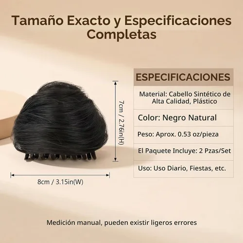 Vista 2 de Orejas de gato con clip de pinza de moño en moño espacial, extensiones de cabello con orejas de gato, accesorio de peluca, extensiones de cola