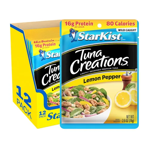 Vista 33 de StarKist Tuna Creations Ginger Sesame - Sabor de jengibre y sésamo para atún 14g Protein Per Serving, Wild Caught, Shelf Stable Seafood, Gluten