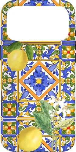 Vista 22 de Sicilian,Italian,Summer,Tiles,Citrus,Mosaic,Majolica Art Case for iPhone 17