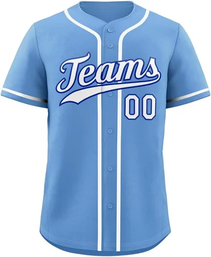 Vista 9 de Camisetas de béisbol personalizadas para hombres, mujeres, niños, camisetas con botones, personalizadas, número de nombre impreso o cosido