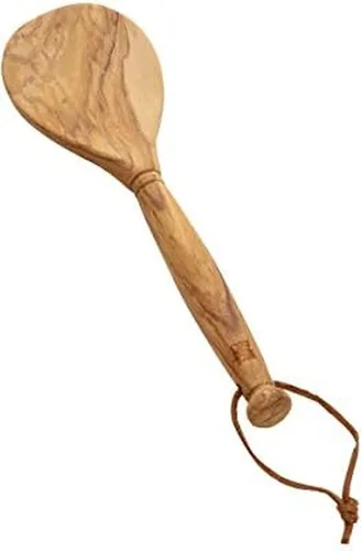 Vista 12 de Sabatier Cuchara Multiusos de Madera de Olivo, Perfecta para revolver, mezclar, rociar o servir. 14 Pulgadas