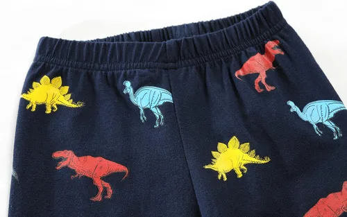 Vista 45 de Little Hand Pijamas para niños pequeños, Monster Truck 100% algodón, dinosaurio para niños, 2 piezas, ropa de dormir, conjuntos de ropa de dormir