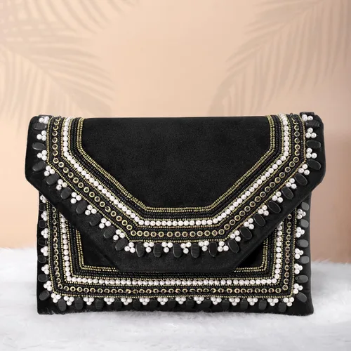 Vista 6 de Aheli Bolso de mano para mujer, bolso de novia para casual, correa desmontable, bolsa de noche