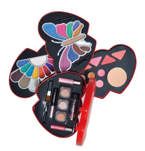 Vista 5 de Kit de color rojo de doble corazón Glamour Girl de maquillaje de Cameo
