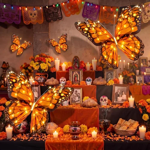 Vista 14 de Yinkin 2 piezas de 20 pulgadas de Navidad grandes 3D LED decoraciones