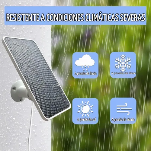 Vista 6 de JJMASEE Panel solar para cámara exterior SimpliSafe y Series 2, 1 paquete