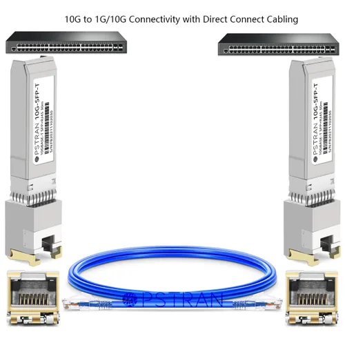 Vista 3 de Módulo transceptor de cobre 10GBASE-T SFP+ RJ45 compatible con Arista SFP-10GE-T 10G SFP+ 98.4 ft Cat6a/7