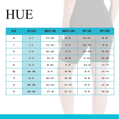 Vista 5 de HUE Pantalones cortos de ciclismo de algodón con cintura alta para mujer surtidos