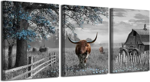 Vista 12 de 3 piezas enmarcadas de arte para pared, acuarela, plantas tropicales, cactus del desierto, impresión en lienzo para dormitorio, baño, flores