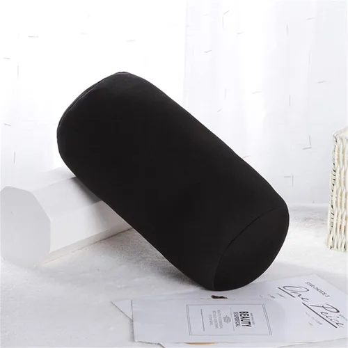 Vista 3 de ASkinds 2 almohadas cilíndricas cómodas de rollo de microperlas Jelly Bean Bed Pillow Tube Pillow Cojín para cabeza, cuello, soporte de espalda