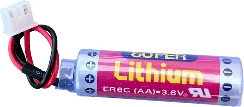 Vista 3 de 4 unids 3.6 V ER6C AA PLC batería 1800 mAh para MAXELL FX F2-40BL PLC con enchufe blanco batería de litio no recargable