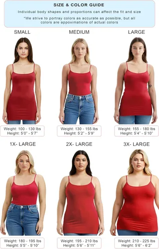 Vista 12 de Emmalise Camisola larga casual básica para mujer, con tirantes ajustables, top en capas