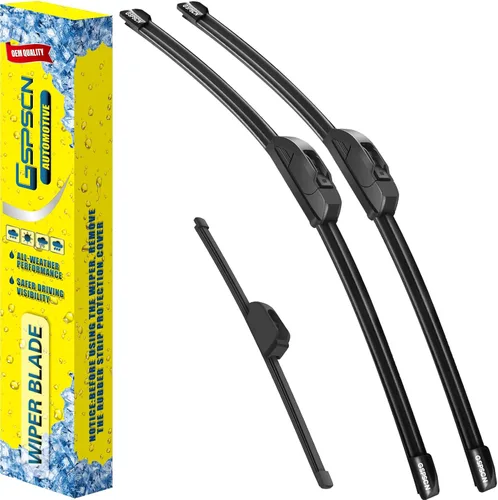 Vista 26 de GSPSCN 2 limpiaparabrisas de repuesto para Cooper R55, R56, R57, 2013, 2014, 2015, 19 + 18 pulgadas (juego de 2)