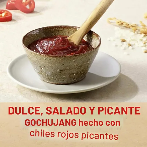 Vista 4 de CJ Haechandle Pasta de pimiento picante 17.64 oz de pasta de chile rojo picante coreano, 1.1 libras, Gochujang, 17.63 onzas