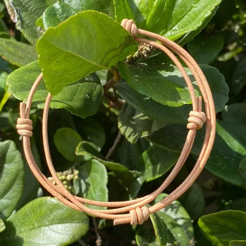 Vista 14 de Pulsera de cuero genuino para hombre de 0.059 in – Brazalete ajustable hecho a mano, pulsera de cuero minimalista para hombre, accesorios simples