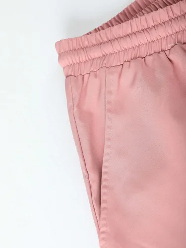Vista 4 de GORGLITTER Conjunto de 2 piezas para hombre, camisa de manga corta con botones y pantalones de cintura elástica