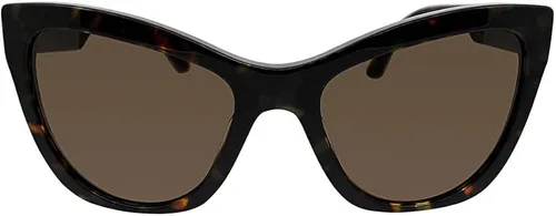 Vista 2 de Versace VE 4417U 535973 Havana - Lentes de sol de plástico mariposa color marrón