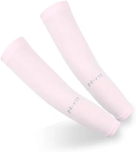 Vista 8 de Eutuxia Mangas deportivas de compresión con protección solar UV para hombres y mujeres