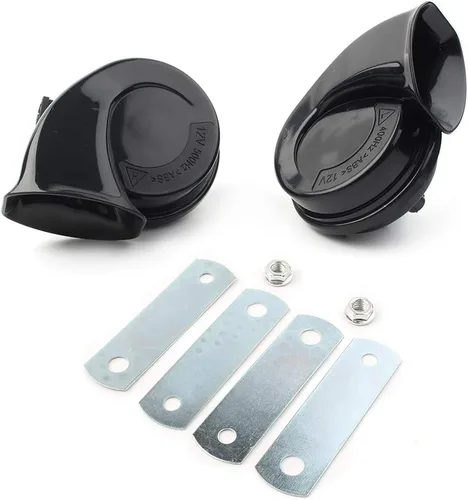 Vista 6 de Car Auto Super Loud 120DB cuerno eléctrico de caracol para Toyota Corolla Avensis Camry C-HR Highlander Land Cruiser Tacoma Crown Reiz Pardo Alphard