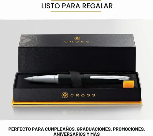 Vista 6 de Cross ATX Collection bolígrafo con designación recubierta en cromo., Negro basalto