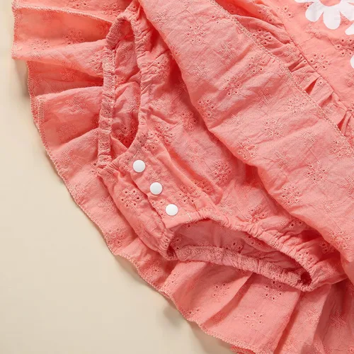 Vista 6 de Overol de princesa para recién nacido, vestido de cumpleaños, de malla, elegante, sin mangas, vestido de tul, diadema