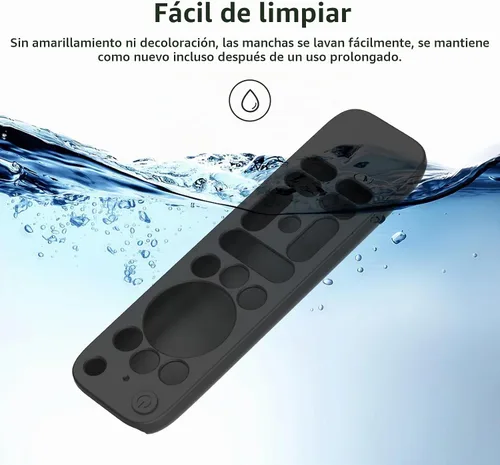 Vista 7 de LEFXMOPHY Funda para teléfono celular Google TV 4K Pro Streaming Device (2024) Funda protectora remota Android TV Box - Negro