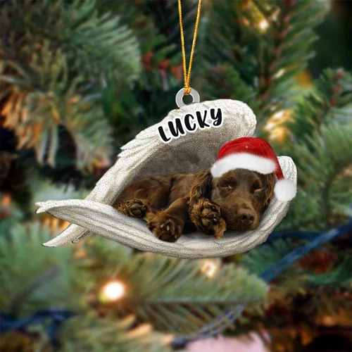 Vista 33 de Ángel durmiente de Afghan Hound para Navidad, adorno personalizado con el nombre del perro, adorno de Navidad personalizado para amantes de perros