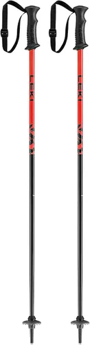 Vista 5 de Bastones de esquí para niños Leki Rider de aluminio ligero para esquí de descenso Negro-Neonamarillo-blanco