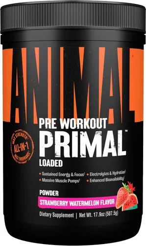 Vista 7 de Animal Polvo de Hidratación Muscular Primal + Preentrenamiento – Contiene Beta Alanina, 3DPump, Cafeína y Electrolitos – Mejora la Energía