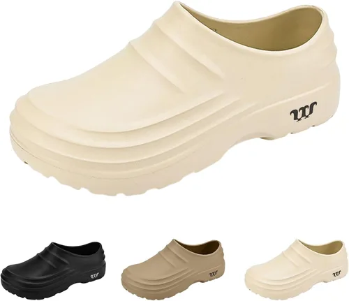 Vista 8 de ZSpzx Zapatos de chef para hombres y mujeres, zapatos de chef antideslizantes, resistentes al aceite, zuecos para mujer, zapatos de trabajo, zapatos