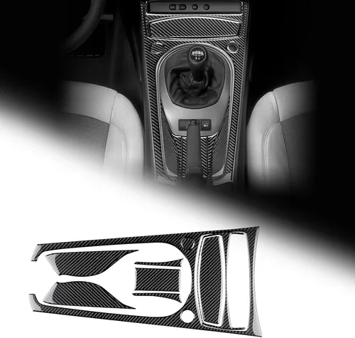 Vista 13 de AIRSPEED Fibra de carbono para BMW Z4 E85 E86 2003 2004 2005 2006 2007 2008 cubierta del marco interior de la caja de cambios de la consola central