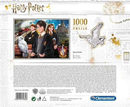 Vista 3 de Clementoni 61882 61882-Jigsaw Harry Potter - Rompecabezas para adultos, 1000 piezas, multicolor