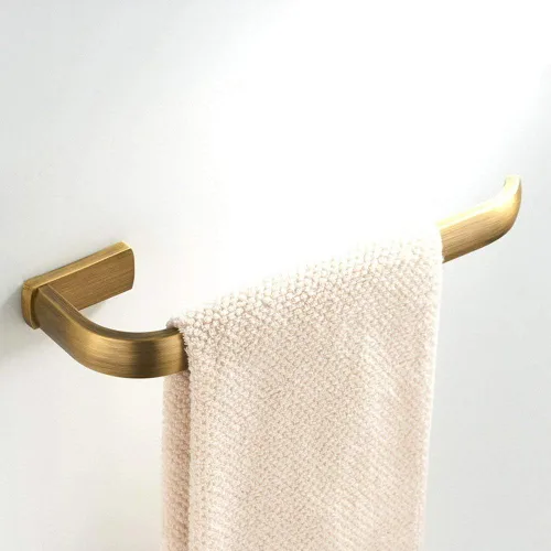 Vista 5 de WINCASE Accesorios de baño de latón, soporte para toallas de baño, antiguo, juego de barra de toalla, soporte para papel higiénico, gancho