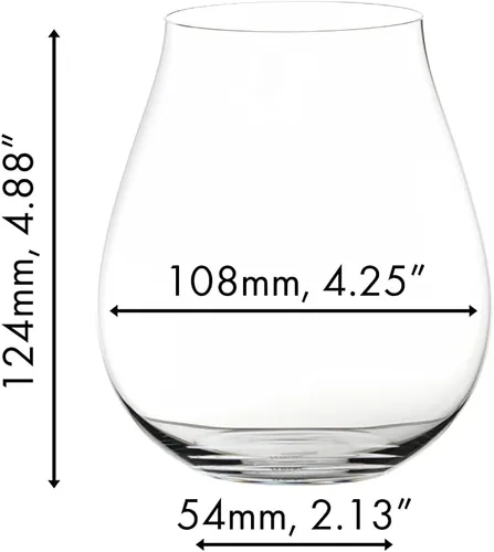 Vista 4 de Riedel Vaso de vino The O New World Pinot Noir