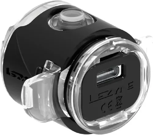 Vista 2 de LEZYNE Femto USB Drive Front Bicicleta recargable IPX7 LED Luz delantera con múltiples modos de sólido y flash Correa de montaje de goma