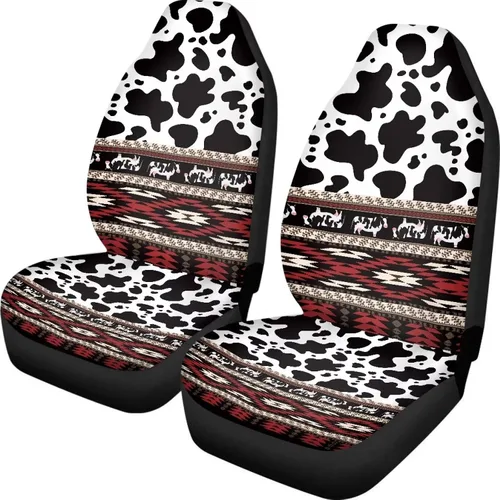 Vista 8 de INSTANTARTS Fundas de asiento de coche con diseño de dalia estética, solo para asientos delanteros, protector de asiento de vehículo, 2 unids/set