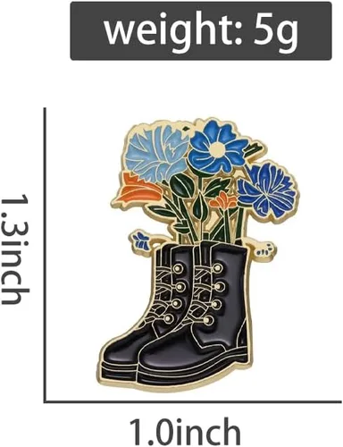 Vista 6 de Creative Flower Plant Enamel Pin Floral Cartoon Brooch Clothing Backpack Badge Fashion Jewelry Gifts For Friends Plant Lovers