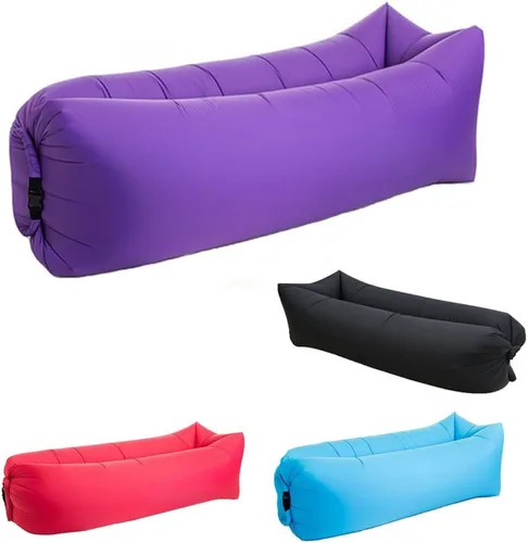 Vista 9 de Tumbona inflable, sofá cama, saco de dormir para playa, camping, lago, jardín (astronauta)