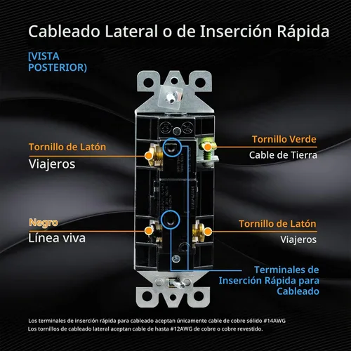 Vista 3 de Elegrp Interruptor de luz, 3 vías, 15 amperios, 120-277 voltios, reemplazo de pared de paleta basculante, corriente alterna, autopuesta a tierra