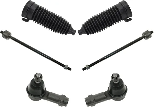 Vista 44 de TRQ Kit de dirección delantera con barra de acoplamiento de fuelle de piñón y cremallera compatible con Toyota Echo 2000-2005