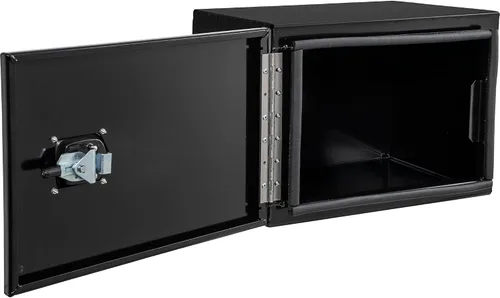 Vista 3 de Buyers Products 1705800 Caja de herramientas para debajo de la carrocería con puerta de granero, 18 x 18 x 24 pulgadas, recubrimiento de polvo