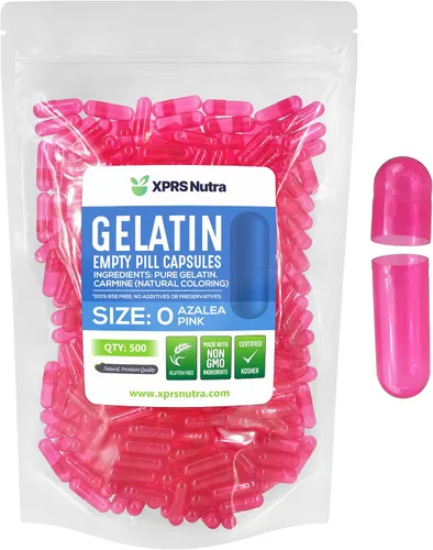 Vista 11 de XPRS Nutra Size 0 Empty Capsules - 100 Count Empty Gelatin Capsules - Pills DIY Capsule Filling - Pure Bovine Pill Gel Caps for Do-It-Yourself