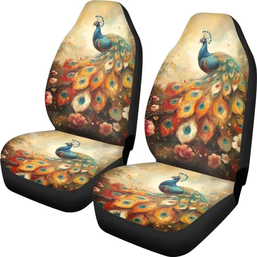 Vista 21 de Talayituse - Funda de asiento de coche con estampado de salpicaduras de pintura de la bandera americana, funda de asiento de cubo para vehículo, 4